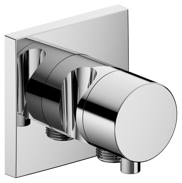 Válvula de cierre empotrada con conexión de flexo
y soporte para ducha teléfono DN 15